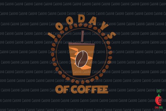 100 Days of Coffee Teacher Graphics & Crafts