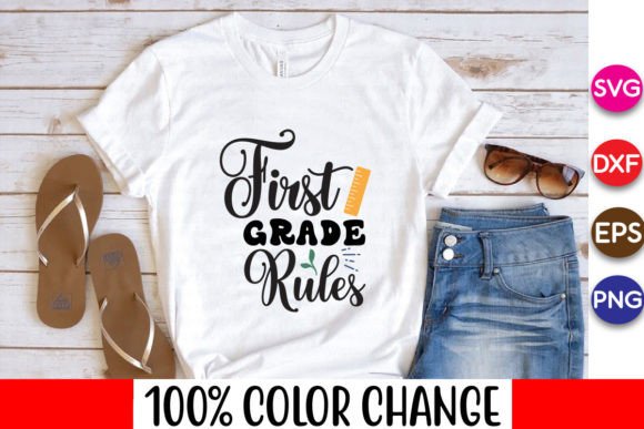 First Grade Rules Free Svg Design: Graphics and Crafts for Real Publishing