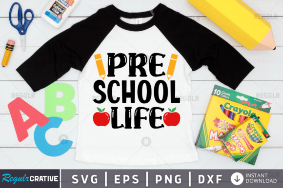 FREE Pre School Life SVG Design: A Versatile Craft Graphic for Content Creators
