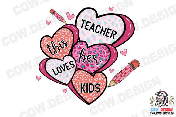 Heart Valentine Teacher SVG for Crafts and Graphics