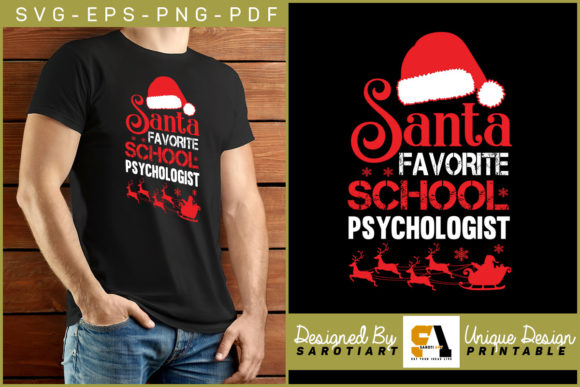 Santa Favorite School Psychologist Svg: Graphics & Crafts