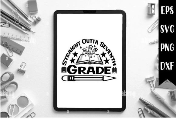 Straight Outta Seventh Grade SVG: A Fresh Graphic Design Asset for Crafts and Marketing