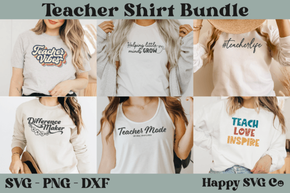 Teacher Shirt SVG Bundle: Graphics and Crafts for Branding